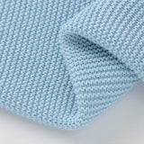 Sky Blue Classic Knit 100% Cotton Cellular Blanket Ideal for Prams, cots 100cm x 80cm