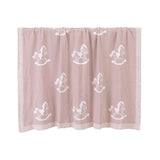 Rocking Horse Pink 100% Cotton Cellular Blanket Ideal for Prams, cots, car Seats and Moses Baskets. 100cm x 80cm