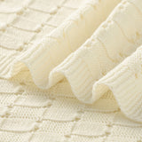 Cream Weave 100% Cotton Cellular Blanket Ideal for Prams, cots 100cm x 80cm