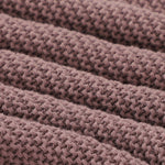 Coffee Brown Classic Knit 100% Cotton Cellular Blanket Ideal for Prams, cots 100cm x 80cm