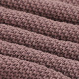 Coffee Brown Classic Knit 100% Cotton Cellular Blanket Ideal for Prams, cots 100cm x 80cm