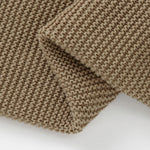 Khaki Classic Knit 100% Cotton Cellular Blanket Ideal for Prams, cots 100cm x 80cm