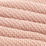 Light Pink Classic Knit 100% Cotton Cellular Blanket Ideal for Prams, cots 100cm x 80cm
