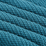 Teal (Blue-Green) Classic Knit 100% Cotton Cellular Blanket Ideal for Prams, cots 100cm x 80cm
