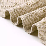 Tan Hearts 100% Cotton Cellular Blanket Ideal for Prams, cots 100cm x 80cm