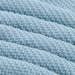 Sky Blue Classic Knit 100% Cotton Cellular Blanket Ideal for Prams, cots 100cm x 80cm