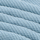 Sky Blue Classic Knit 100% Cotton Cellular Blanket Ideal for Prams, cots 100cm x 80cm