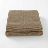 Khaki Classic Knit 100% Cotton Cellular Blanket Ideal for Prams, cots 100cm x 80cm