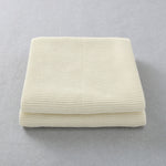 White Classic Knit 100% Cotton Cellular Blanket Ideal for Prams, cots 100cm x 80cm