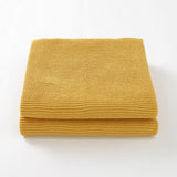 Yellow Classic Knit 100% Cotton Cellular Blanket Ideal for Prams, cots 100cm x 80cm