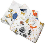 Animal Friends Baby Muslins Squares - Set of 4  Size 60cm x 60cm