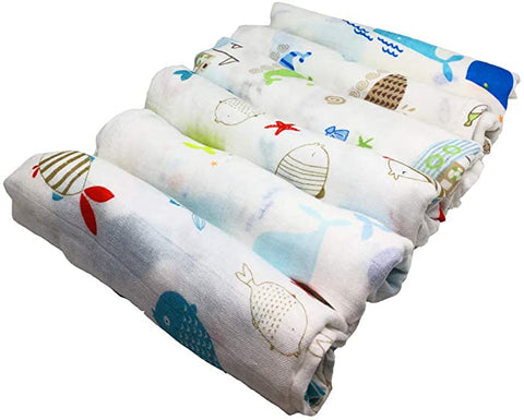 Under The Sea Set Of 6 Muslin Squares 60cm x 60cm