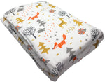 Red Foxes 6-Layer Bamboo/Cotton Thick Muslin Blankets Premium  120cm x 120cm