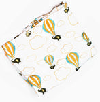 Elephants Bamboo/Cotton Muslin Blanket Set 120cm x 120cm