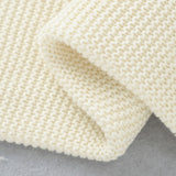 White Classic Knit 100% Cotton Cellular Blanket Ideal for Prams, cots 100cm x 80cm