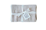 Pompom 100% Organic Cotton Baby Muslins Set of 3-40cm x 40cm Squares (Gray)
