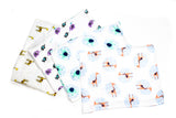 Safari Friends Baby Muslins Squares - Set of 4 Size 60cm x 60cm