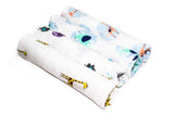 Safari Friends Baby Muslins Squares - Set of 4 Size 60cm x 60cm