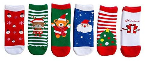 New Super 6 - Christmas toddler Socks!